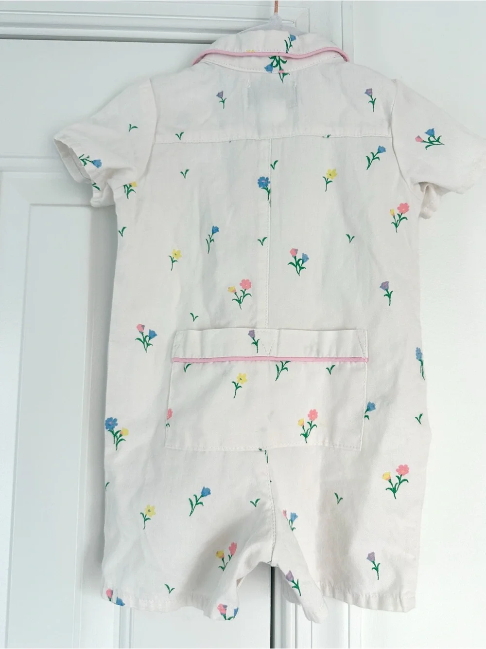 Petite Plume 3-6m floral one piece outfit EUC